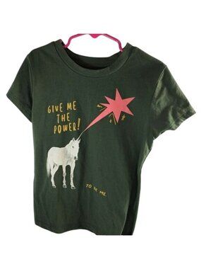 Thereabouts Girls Tee Graphic Unicorn Green Multi Size S 7-8